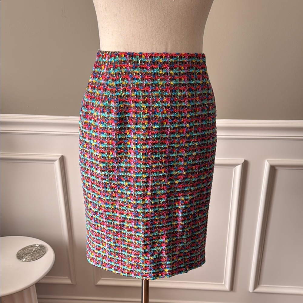 ESCADA Multicolor Tweed Skirt Size 34